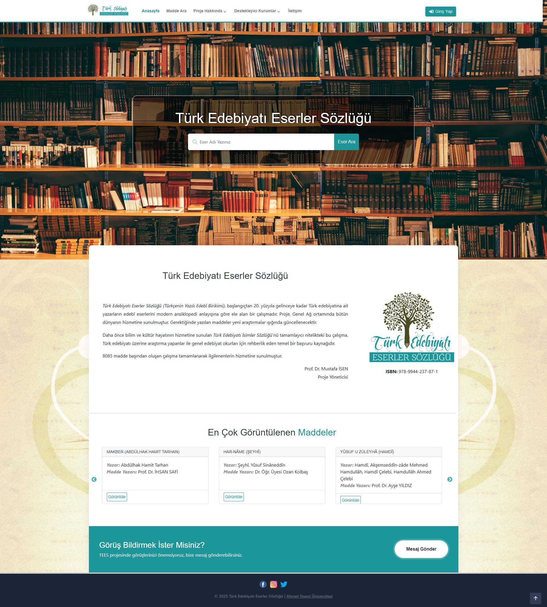 Türk Edebiyatı Eserler Sözlüğü